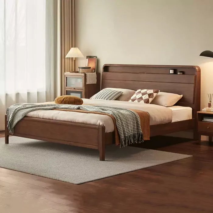 Giường ngủ gỗ tự nhiên