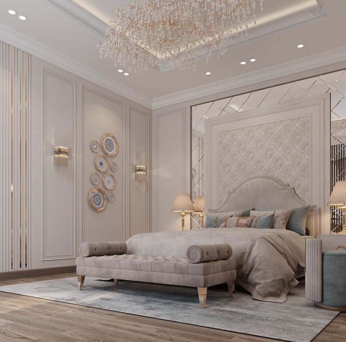 Nội thất phòng ngủ biệt thự sang trọng